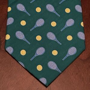 Vintage Summer Ties Green Hand Made 100% Silk Men’s Neck Tie Made In China